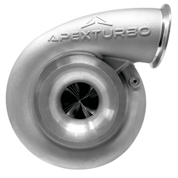 A performance turbo with the product name APX 2.6 SB on it.